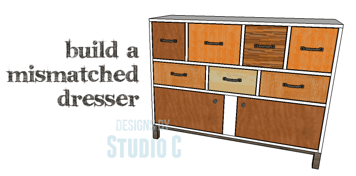 DIY Plans to Build a Mismatched Dresser