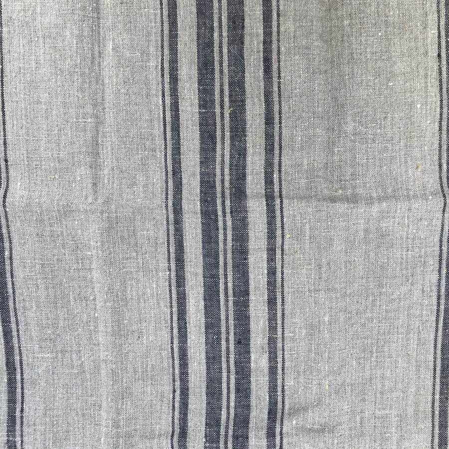 natural linen dish towels black