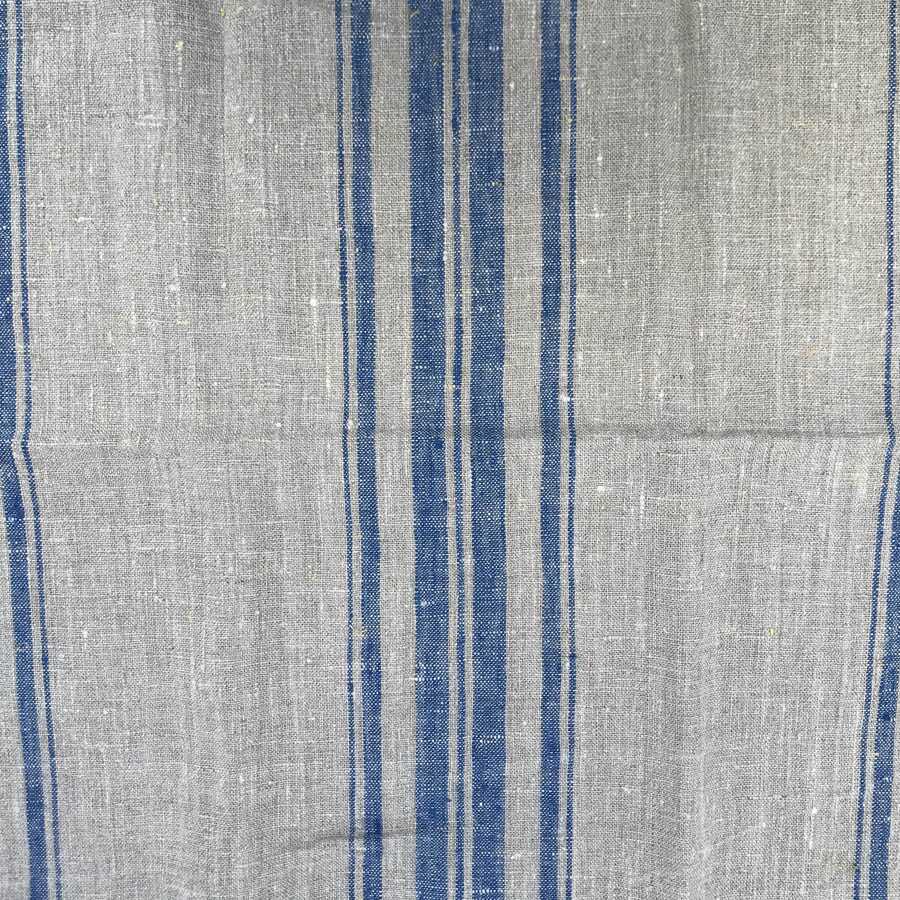 natural linen dish towels blue