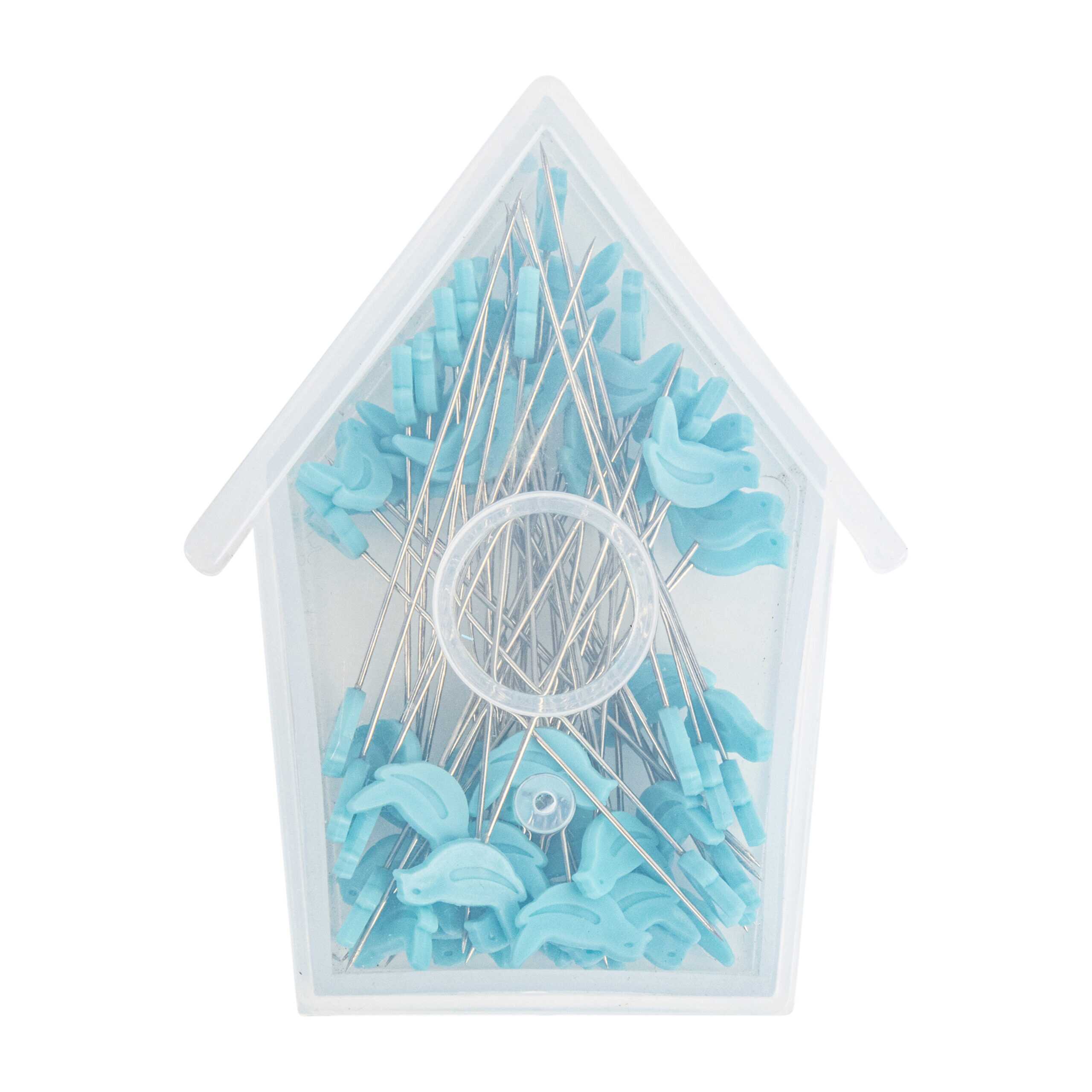 bird sewing pins Riley Blake Designs in birdhouse box