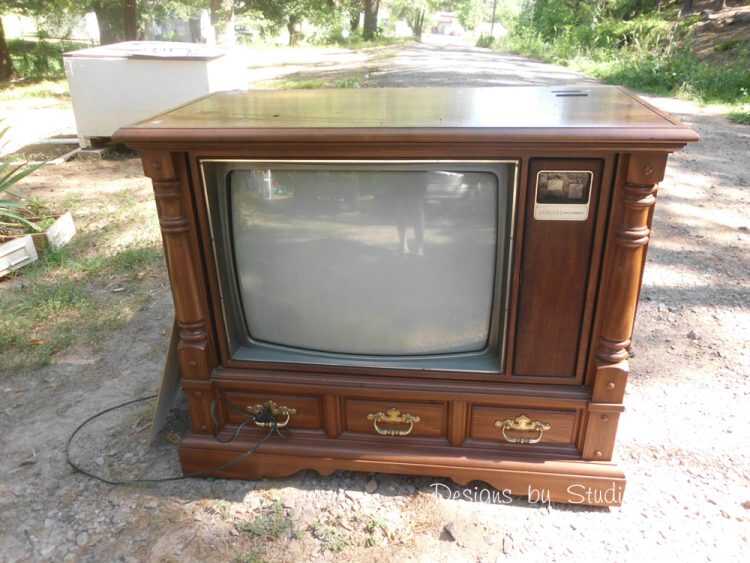 How to Revamp an Old Console TV Cabinet